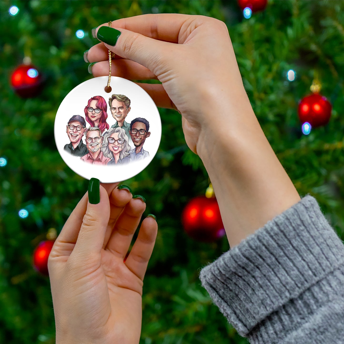 Bob & Sheri Ceramic Ornament