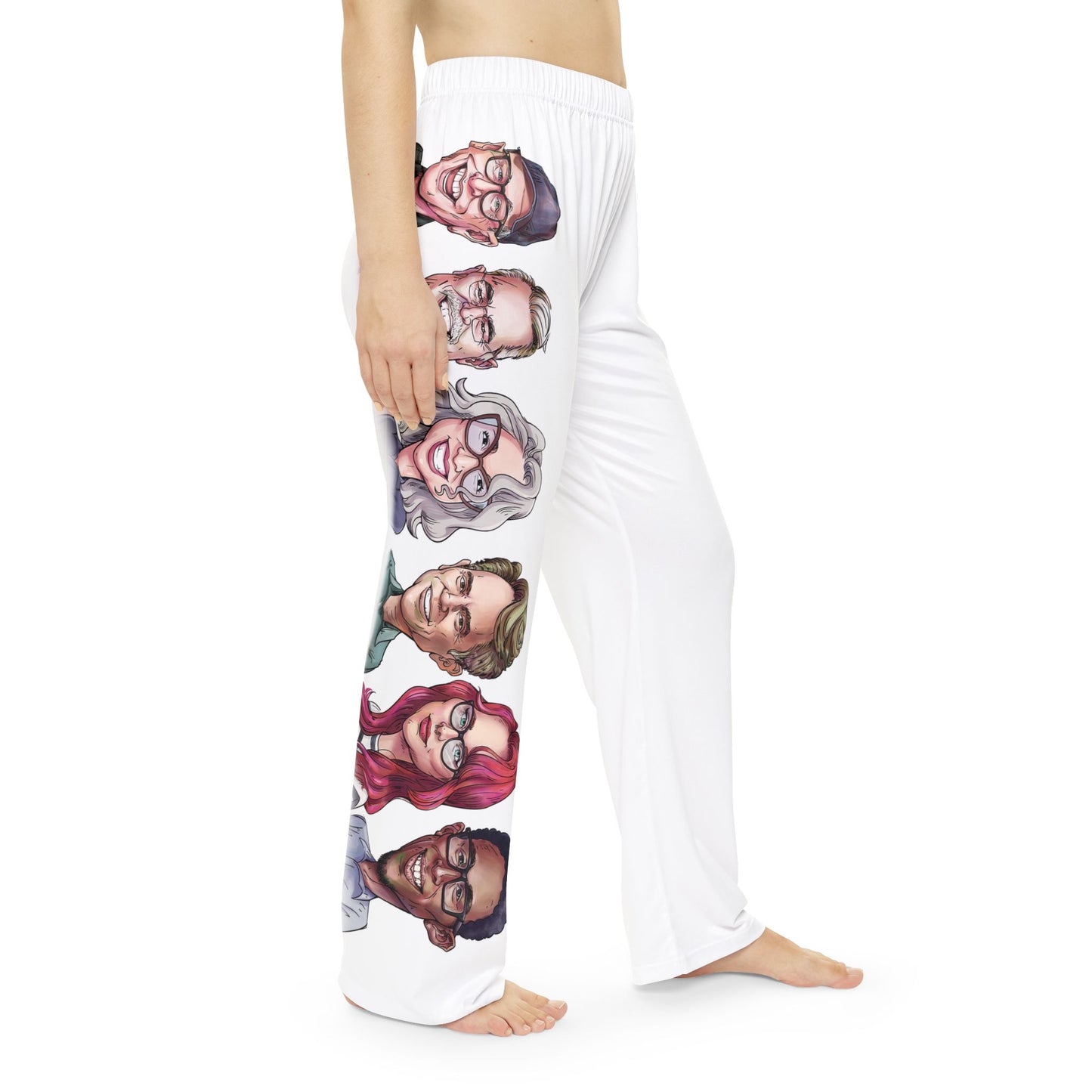 Women's Pajama Pants--with Bob & Sheri caricatures and logo